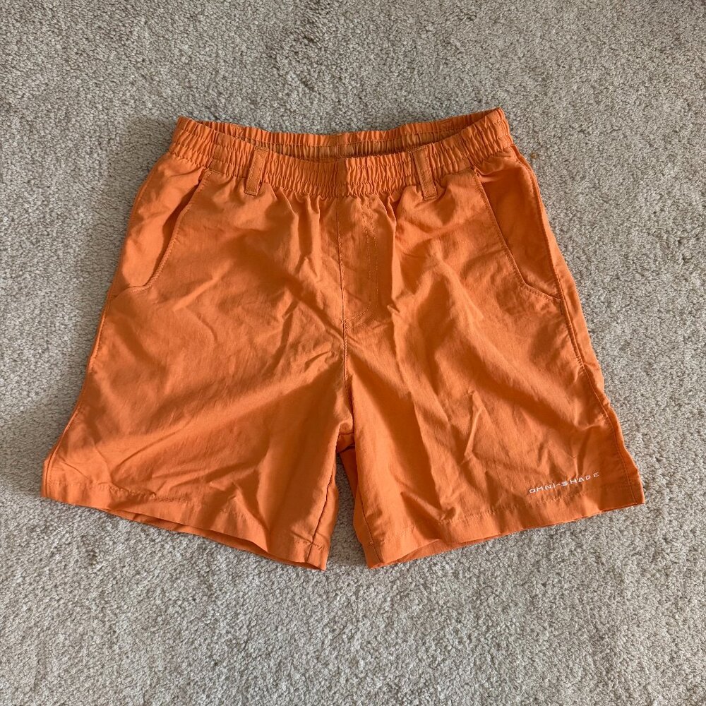 Columbia Boys Backcast Short Orange Reef Size Youth Medium 10-12